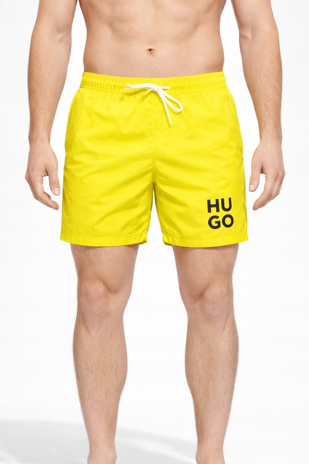 Hugo Pánské Žluté Plavky S Logem A Zavazováním Na I4B