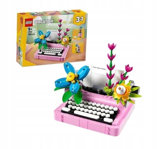 Lego (r) Creator 31169 Psací Stroj S Květinami