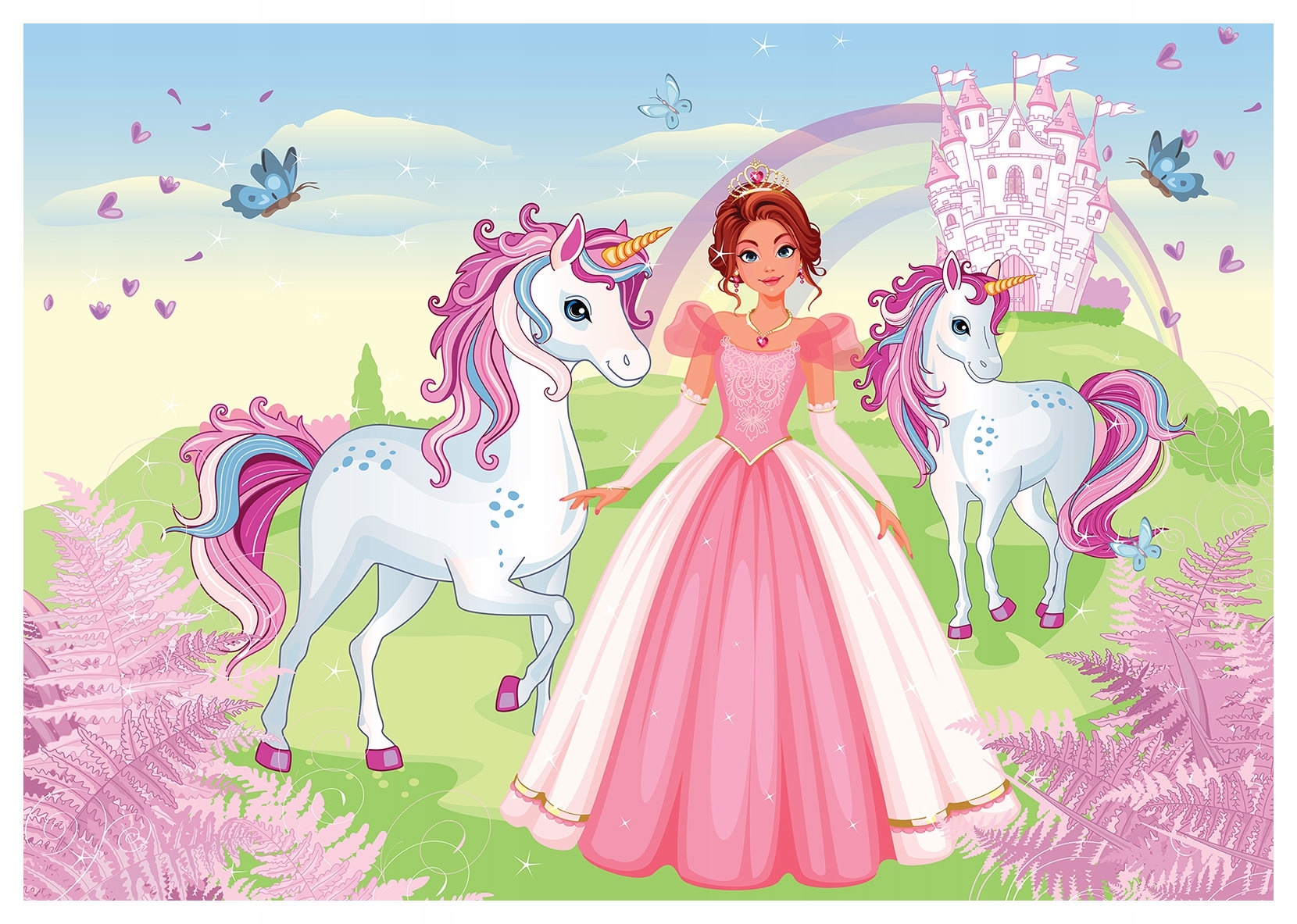 Vliesová fototapeta Jednorožec v kouzelném lese fantazie 416x254 lepidlo