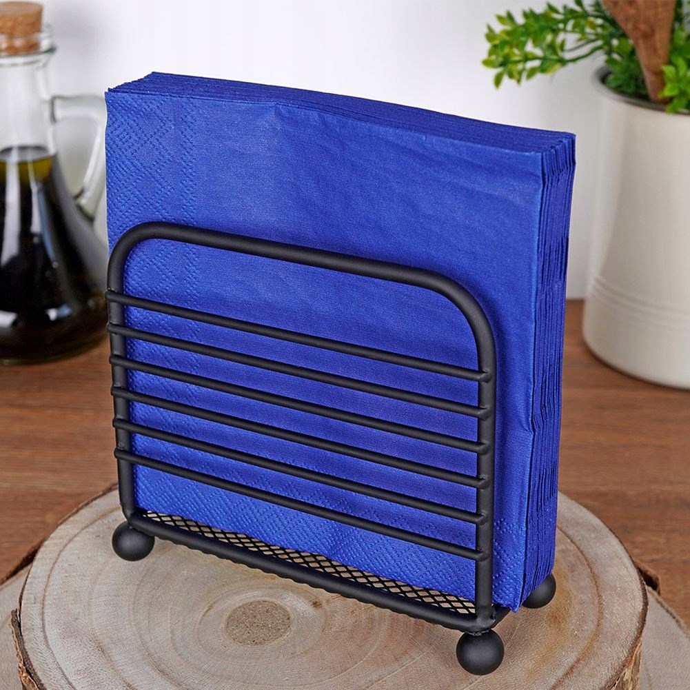 Serwetnik Vilde metal czarny 1 szt. Kolor czarny