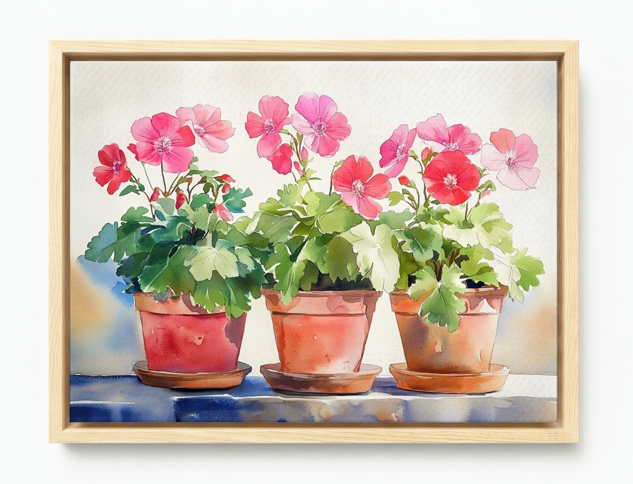 Rám Na Obraz, Americká Krabička, Dekorace, Květiny, Květináče, Perličky 80x60