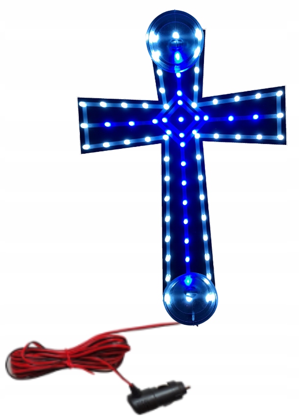 Led tabulka kříž Tir Bus bílo/modrá TLKR-44 napájení 12V