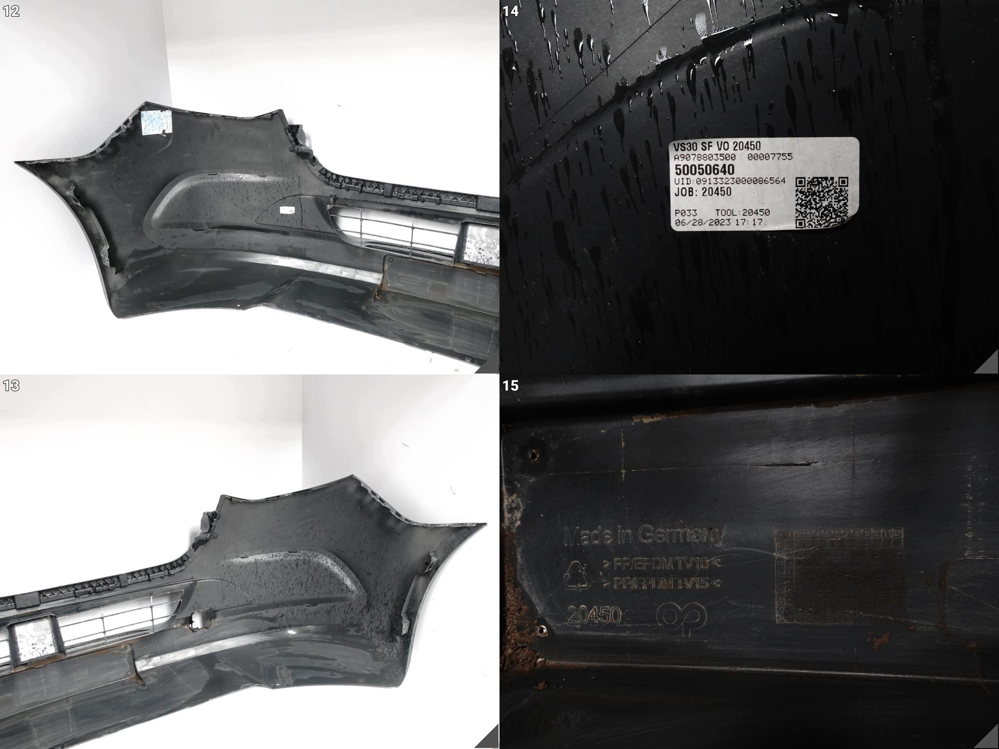 MERCEDES SPRINTER W907/W910 Paraurti BUMPER Anteriore 18- senza PDC e HALOGENOW
