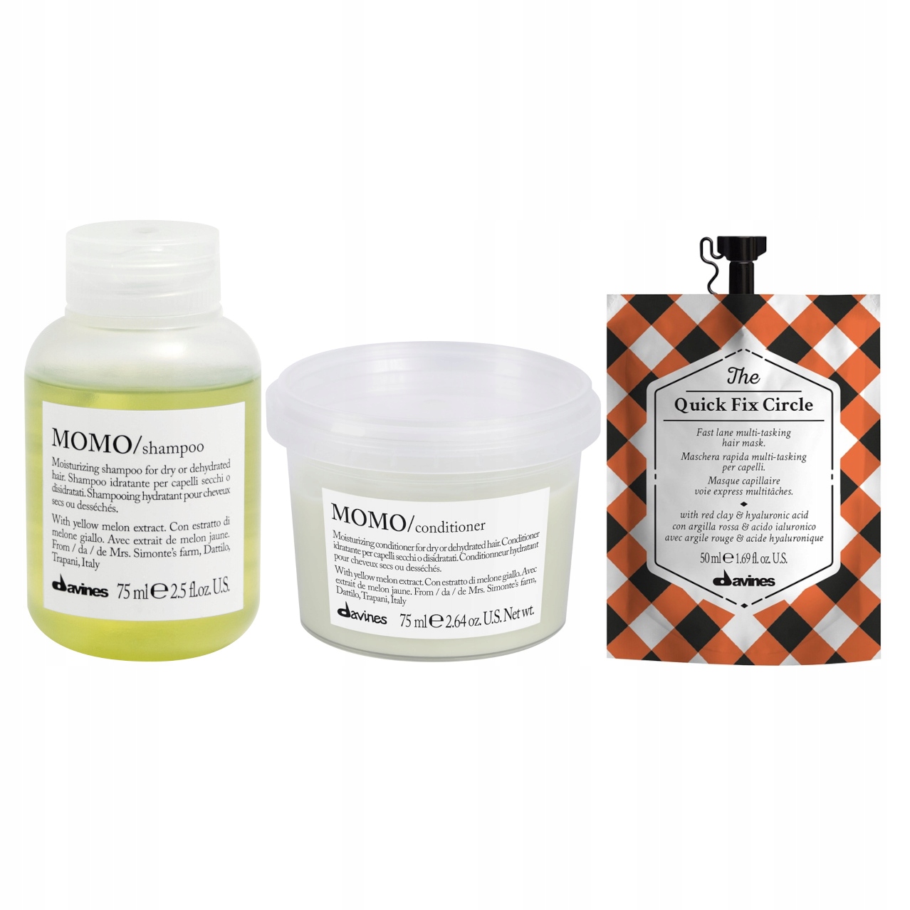 Davines Momo Mini Set Hydratační Krém 200 ML