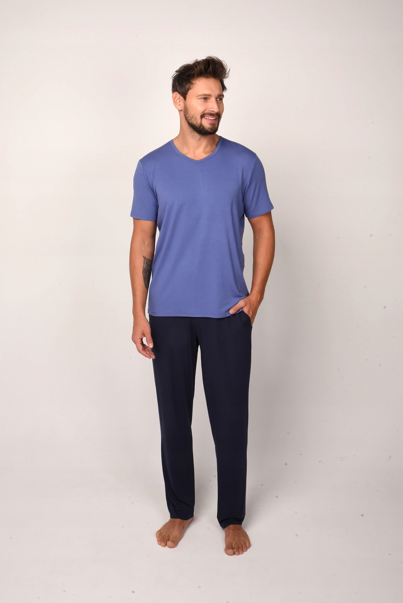 Pánské pyžamo Dallas modré/námořnická modrá 3 Italian Fashion