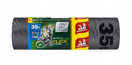 

Worki na śmieci z taśmą Magnum Flex Strong 35l 15s