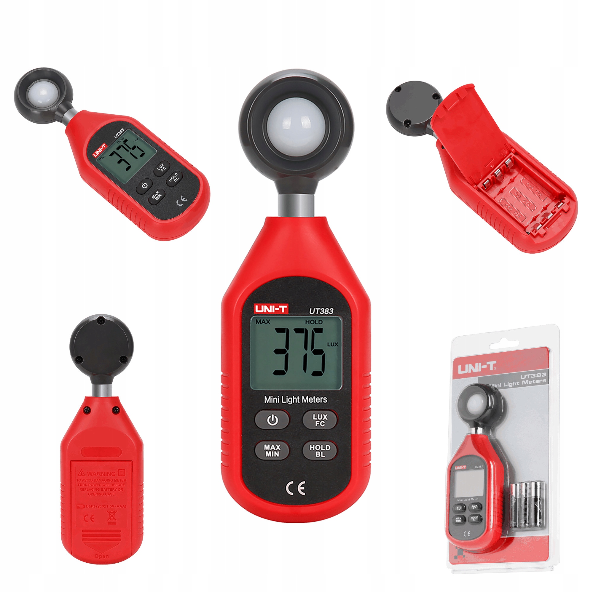 Měřič Osvětlení Uni-t UT383 Digitální Luxmetr