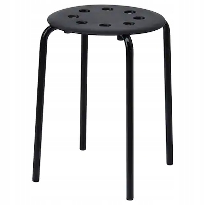 

Ikea Marius Stołek, czarny