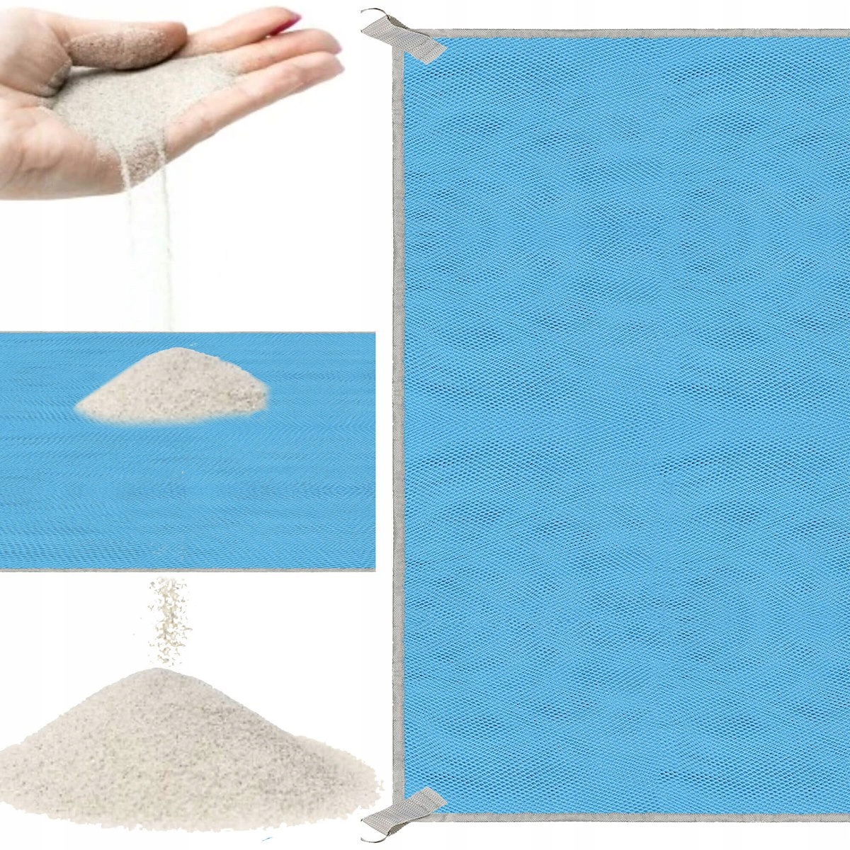 

Mata Plażowa Duży Koc Na Plażę Sand Free 200x200cm