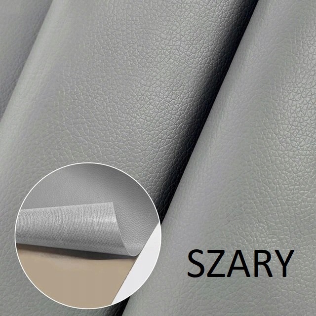 Samolepicí Záplata Kůže Záplata 50X50CM Šedá