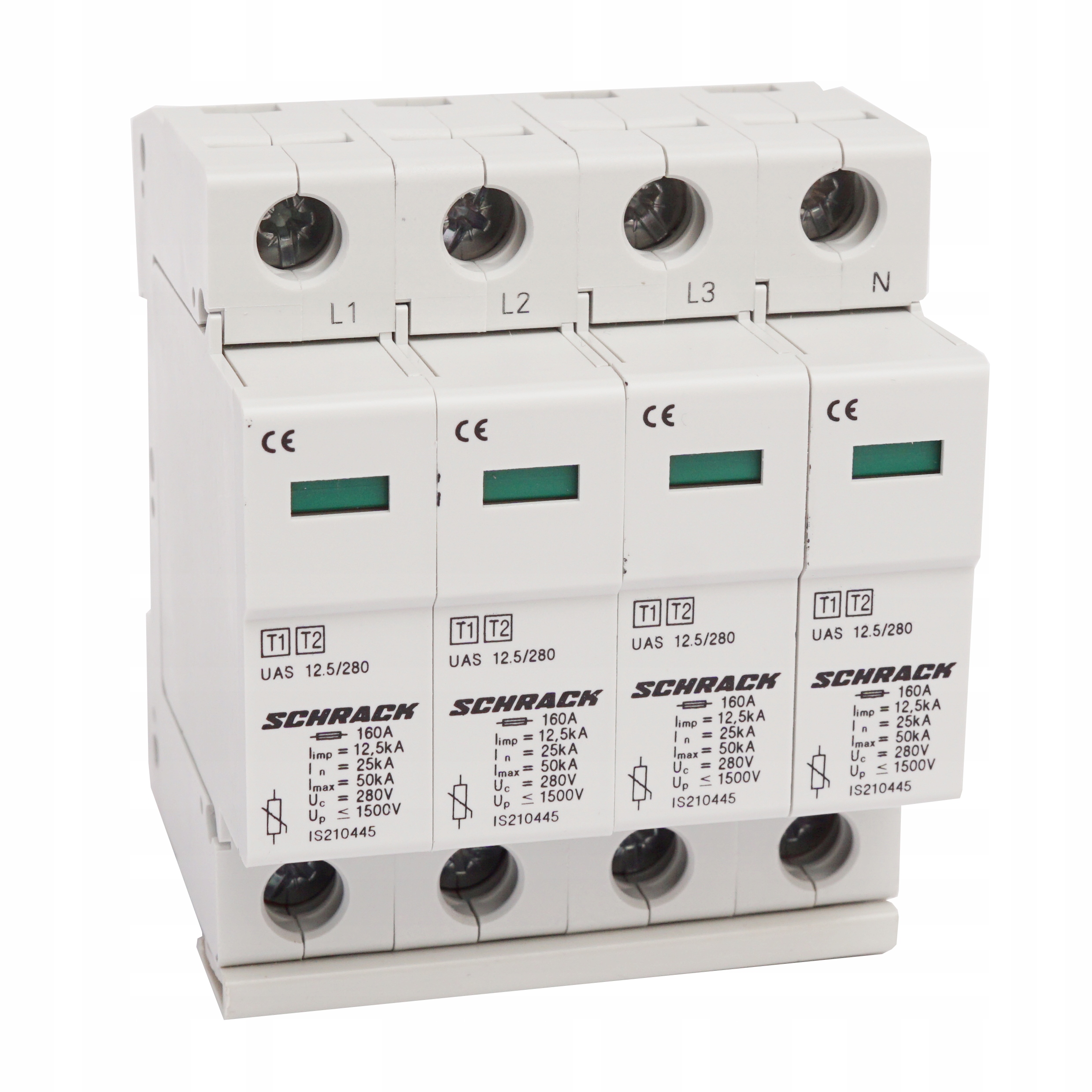 Ochronnik T1+T2 B+c 4-pol. 12.5kA/280V Schrack