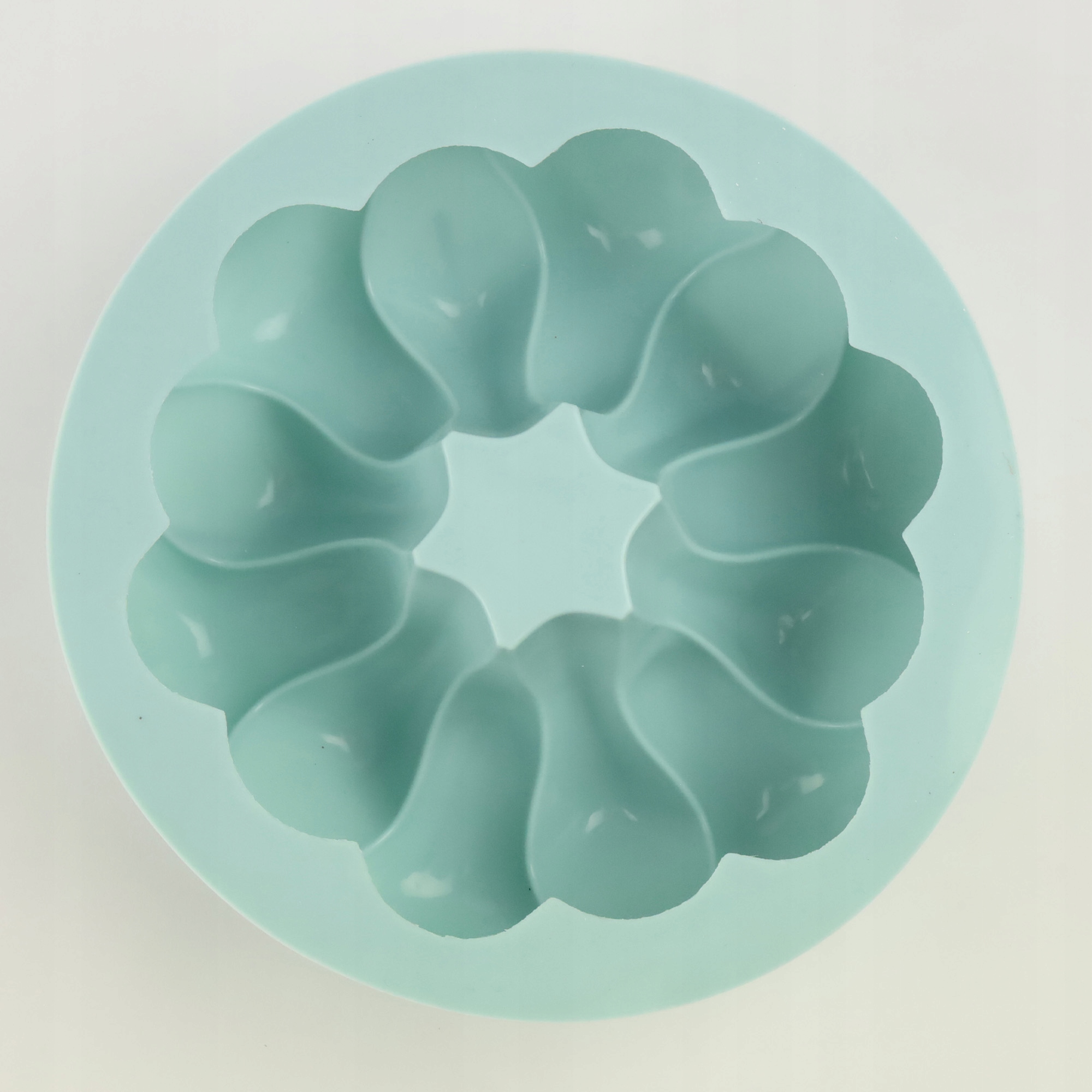 FORMA SILIKONOWA DO DESERÓW BĄBLE 3D OKRĄGŁA MUSY CIASTKA 19,5 x 19,5 CM