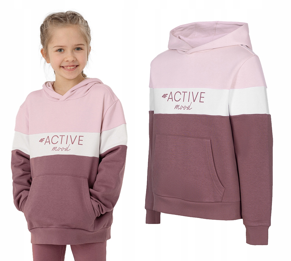 

Bluza Dziewczęca 4F Dresowa Kangurek JBLD002 146
