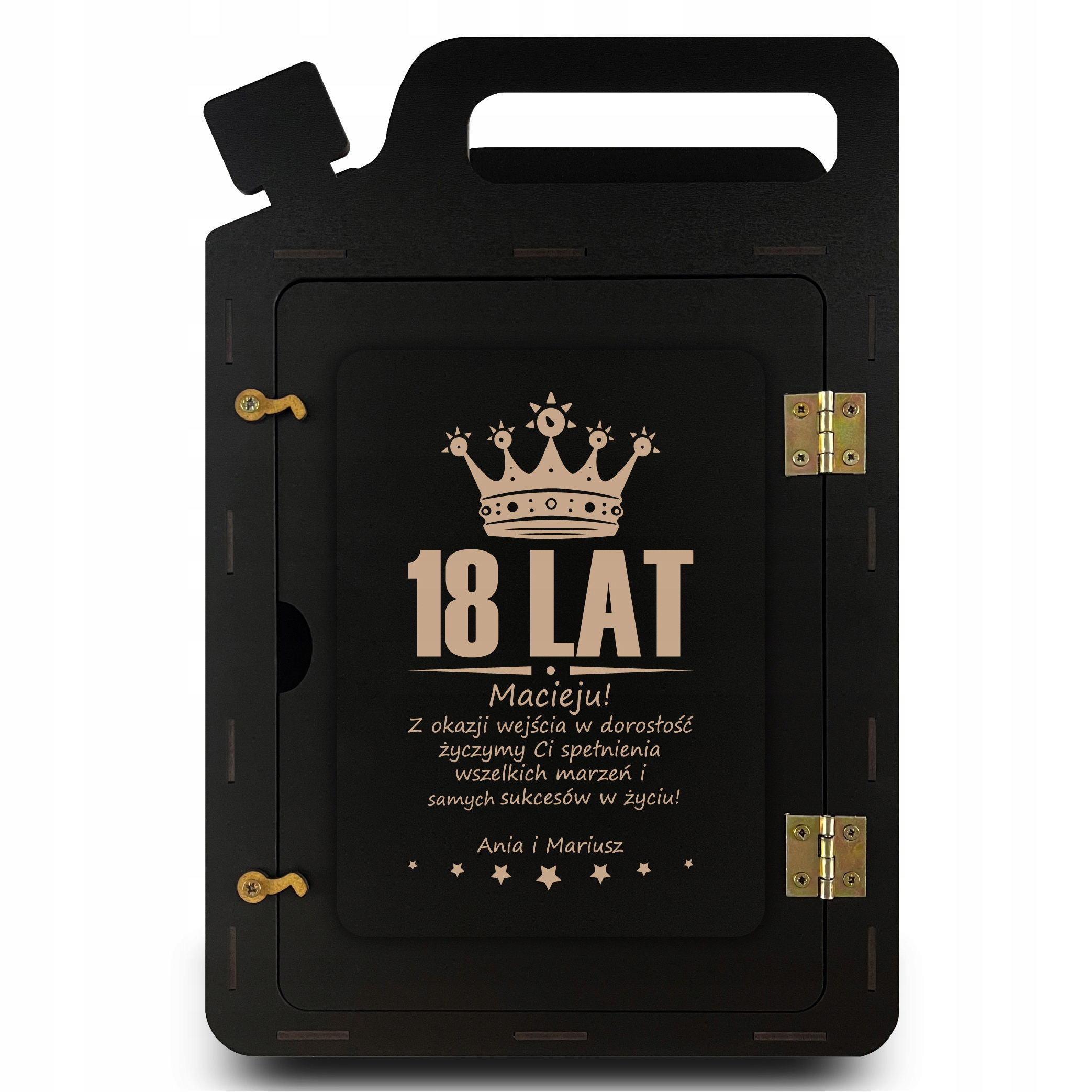 Kanister Barek Z Grawerem 18 Lat Osiemnastka 3D Na Urodziny Imię