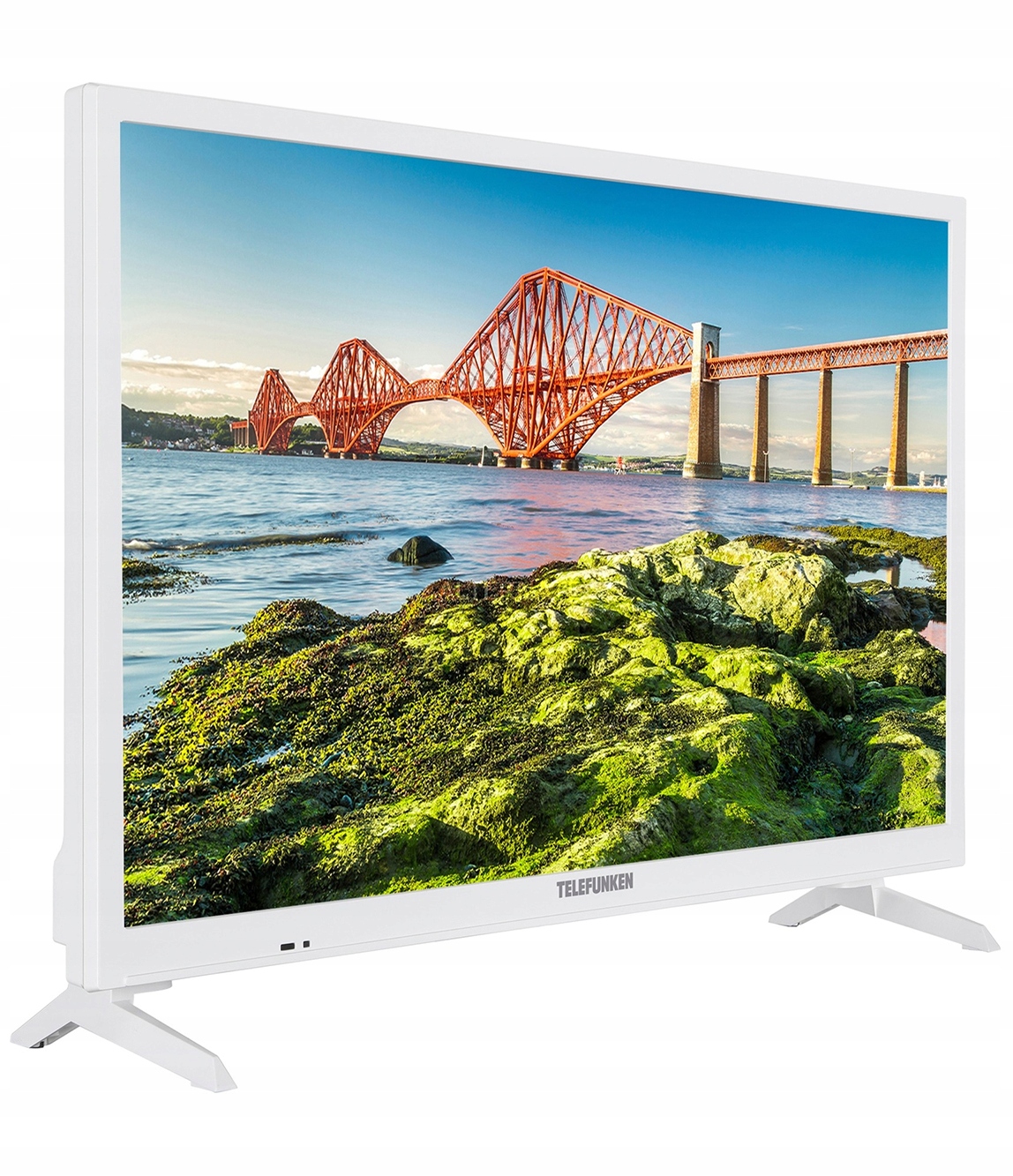 TELEWIIZOR SMART TV 24" DVD WiFi DVB-T2 HEVC BIAŁY EAN (GTIN) 0080545681919