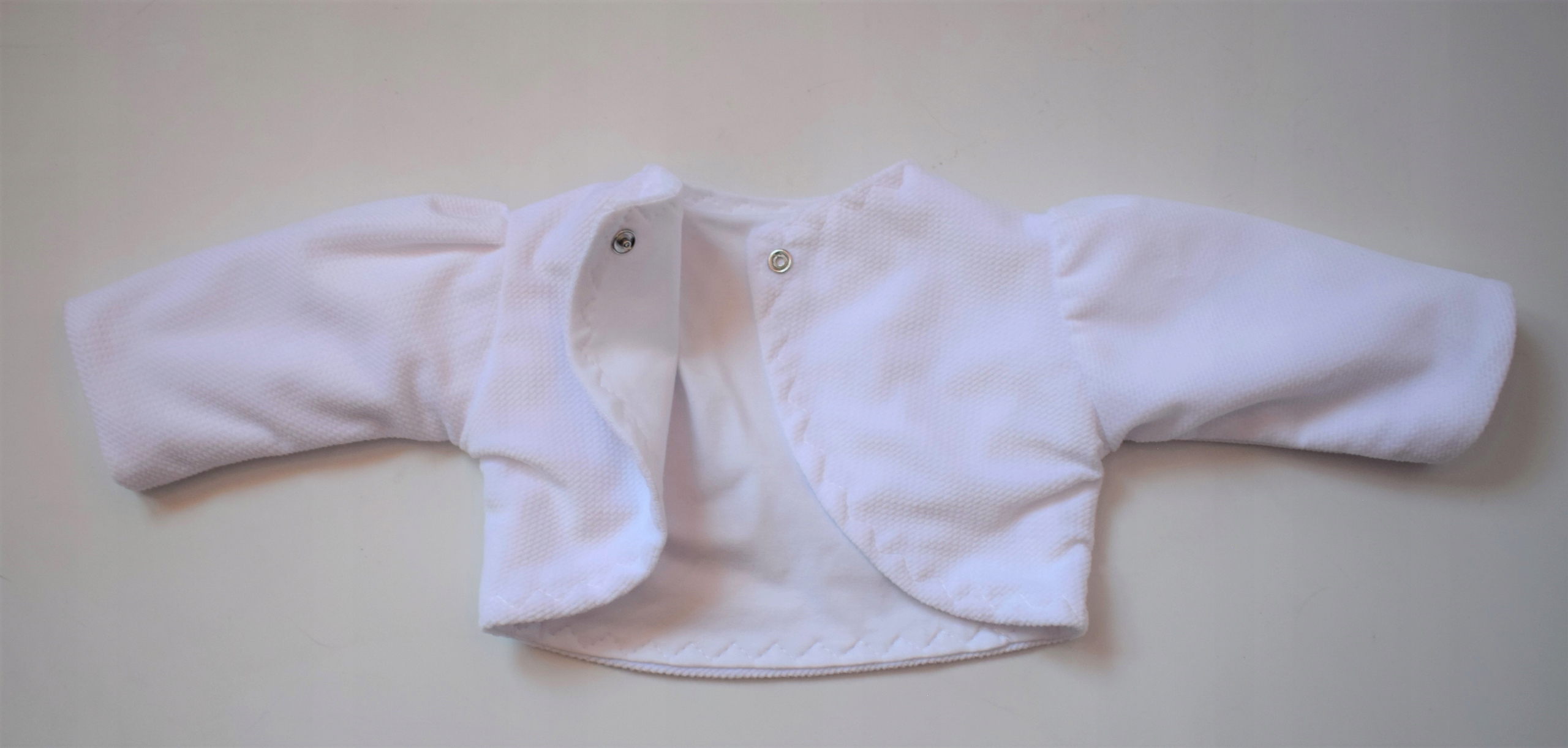 Bolerko Białe Różowe do CHRZTU 62/68 Rozmiar 68