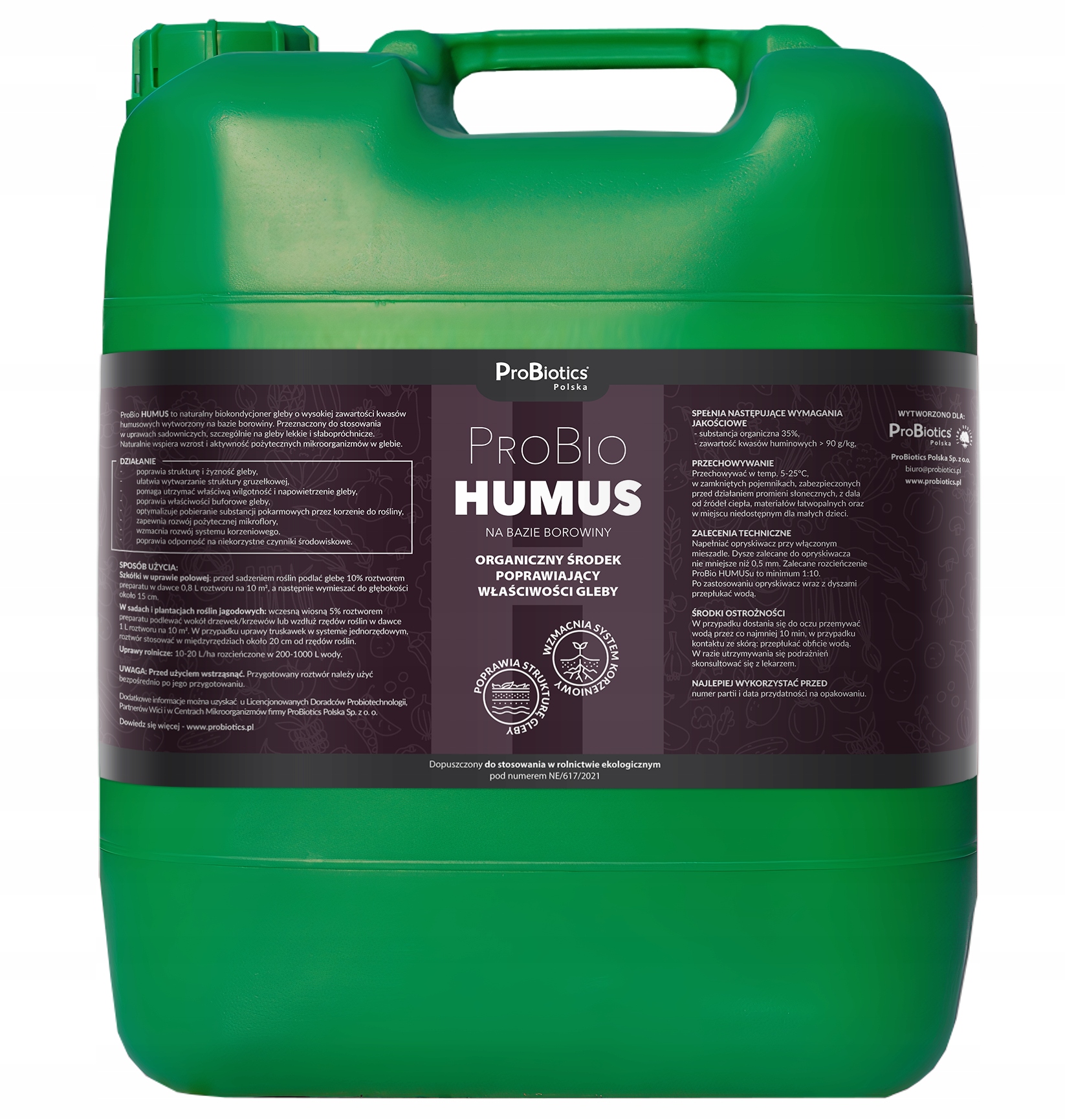 ProBio Humus na bazie borowiny poprawa struktury gleby 10 l