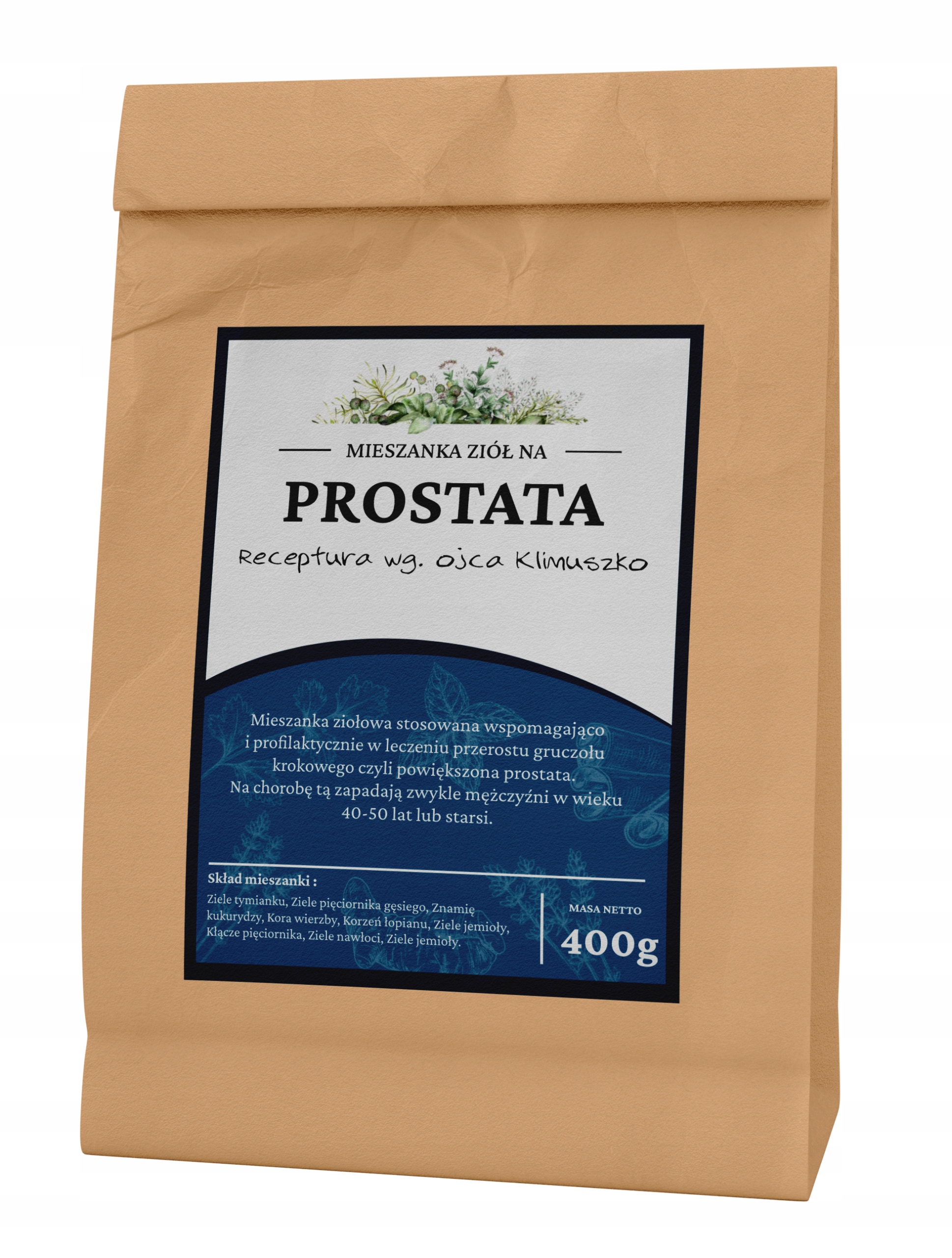 

Prostata zioła wg Klimuszko 400g Przerost Prostaty
