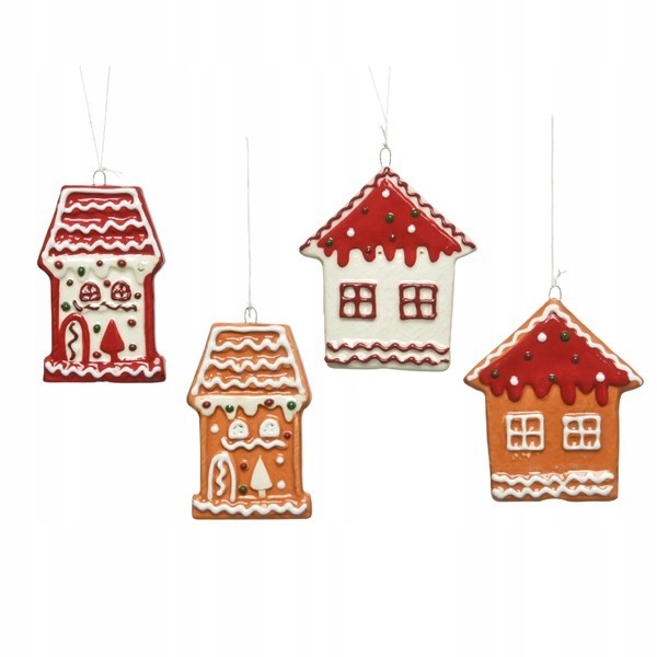 

Zawieszka ceramiczna domek na choinkę piernikowy