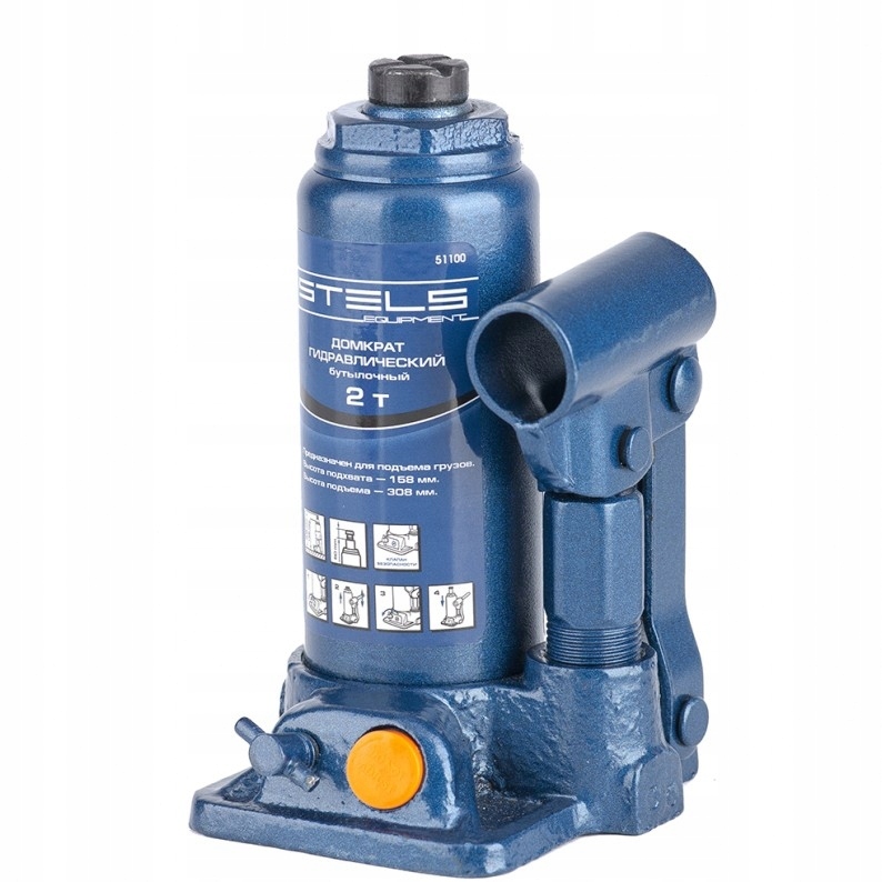 

Podnośnik butelkowy hydrauliczny lewarek 2t Stels