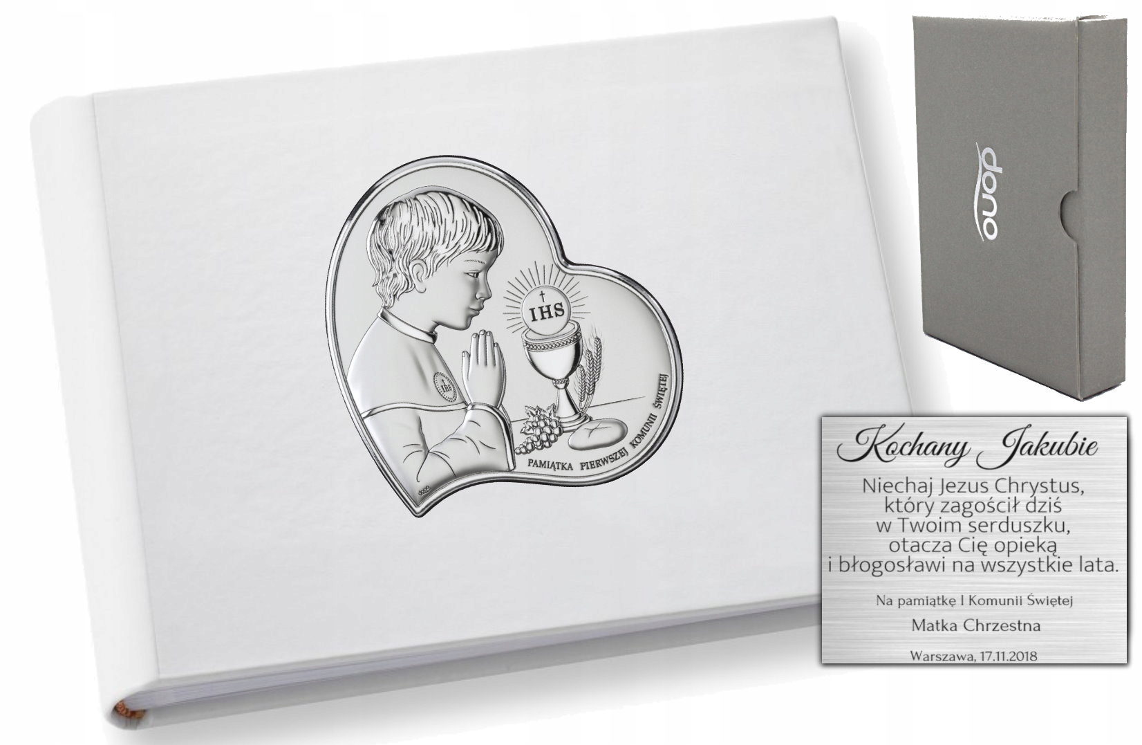 

Album Na Zdjęcia Srebrny Komunia Św. Grawer