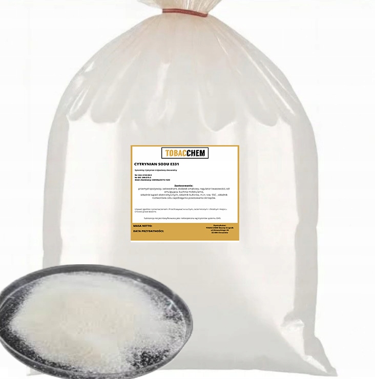 Levně Potravinářský trisodný citronan sodný E331 5 kg