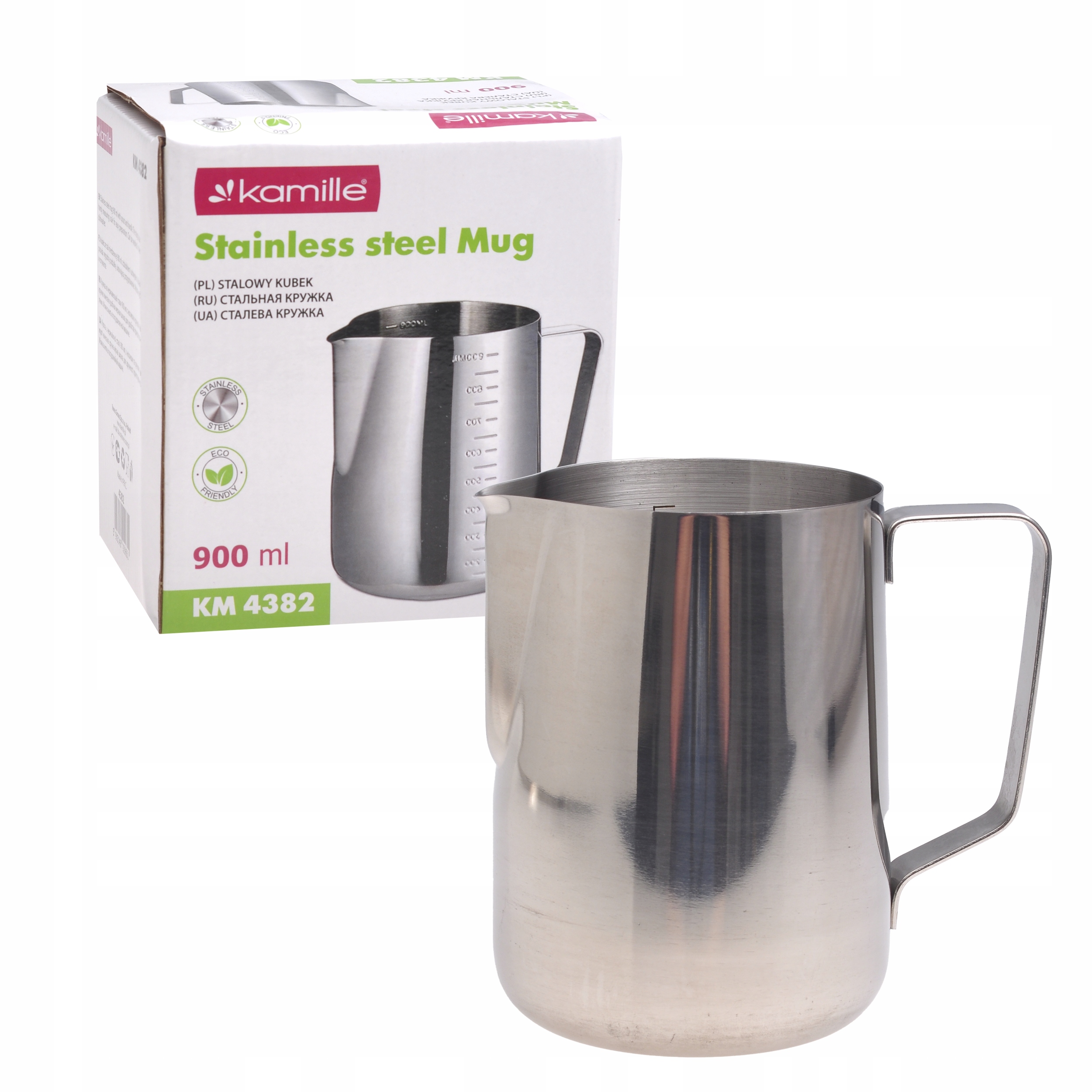Kubek stalowy biwakowy Rondel turystyczny camping Gaz Indukcja 900ml