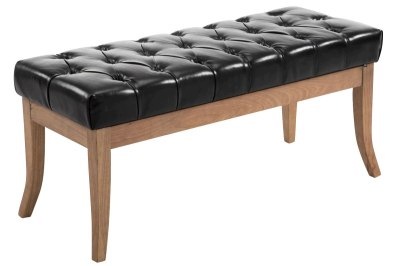Lavička Ramses ekokůže antická světlá 100 cm