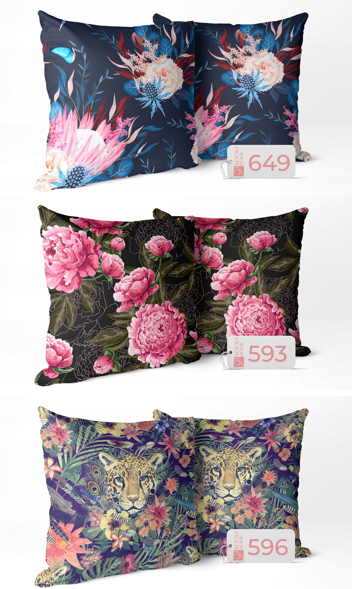 POSZEWKA NA PODUSZKĘ KWIATY 40CM 40x40cm DUŻO WZORÓW! POLSKI PRODUCENT Kod producenta 40x40 PODUSZKA