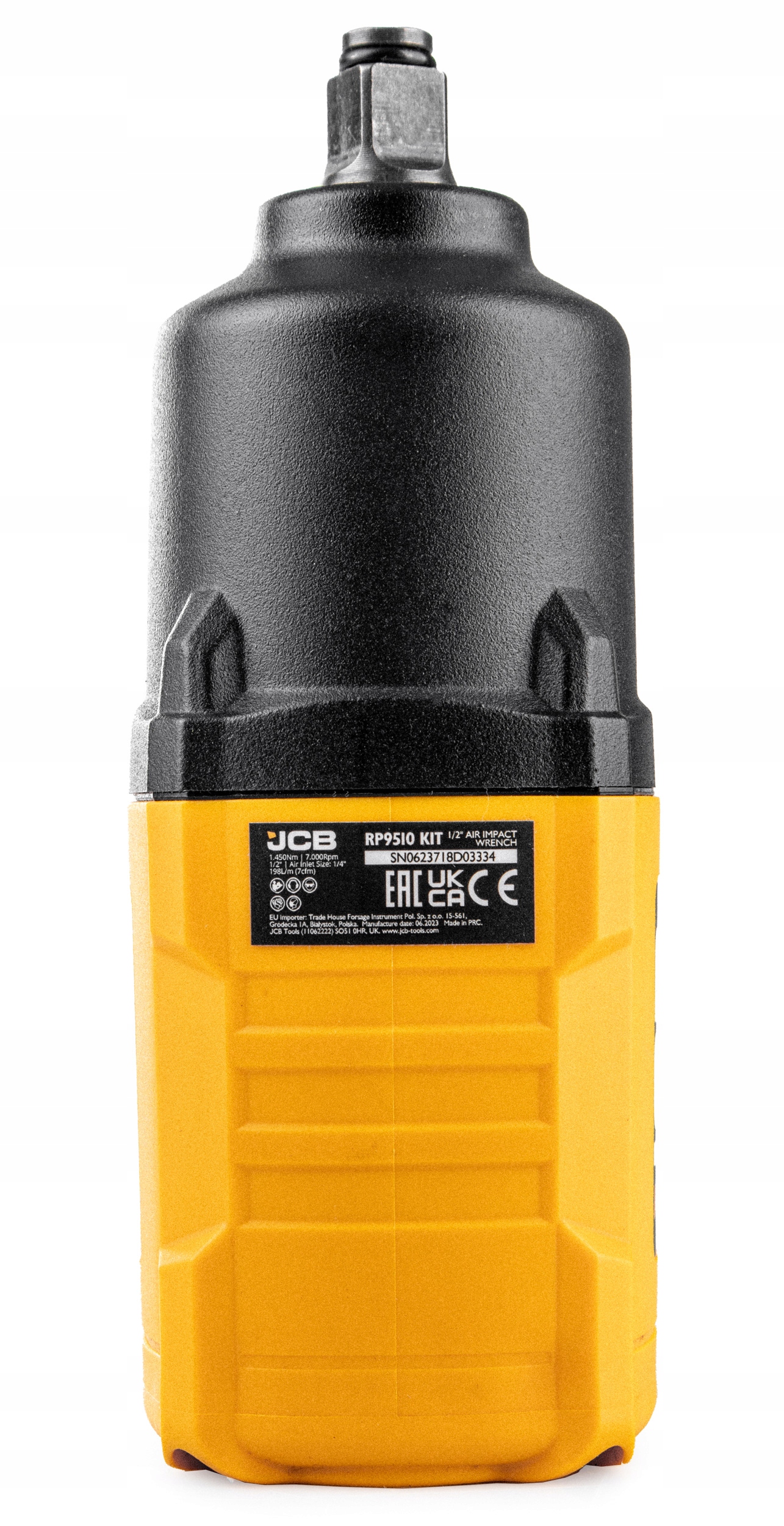KLUCZ UDAROWY 1/2"PNEUMATYCZNY Z UDAREM DO KÓŁ KOMPRESORA 1450NM ZESTAW JCB Moc 1550 W