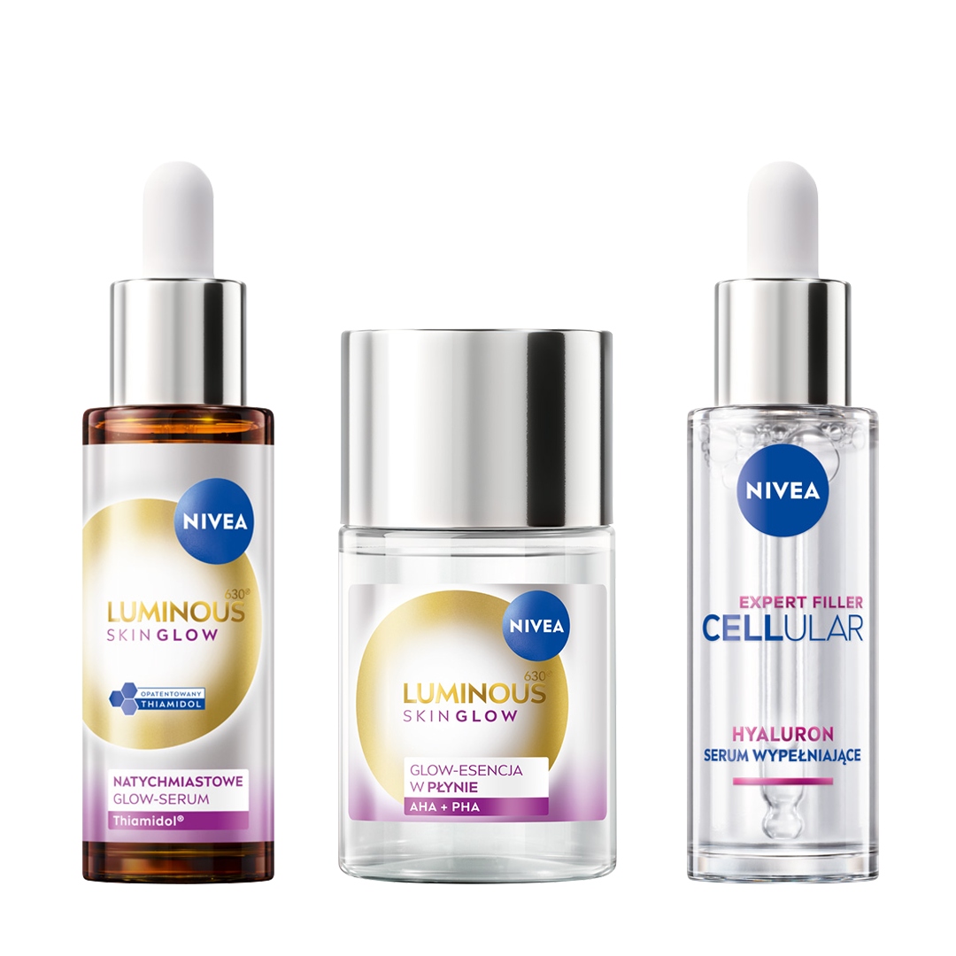Nivea Luminous Cellular Esence Sérum Glow zabarvení kyselina Ha