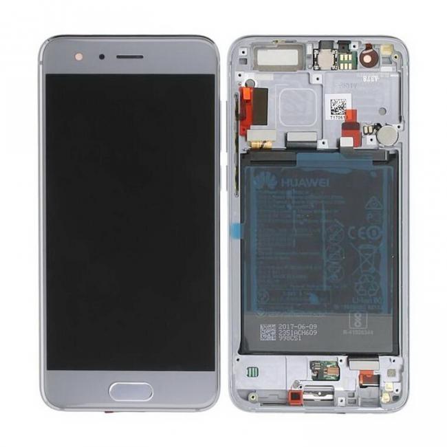 LCD displej Huawei Honor 9 a dotyk šedý s krytom Originál