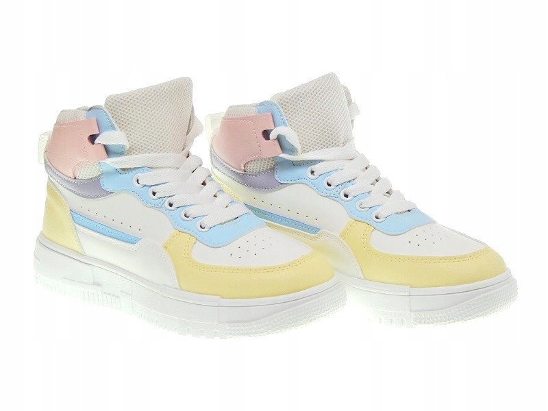 BUTY SPORTOWE ZA KOSTKĘ White-Multi. r.40 Marka inna