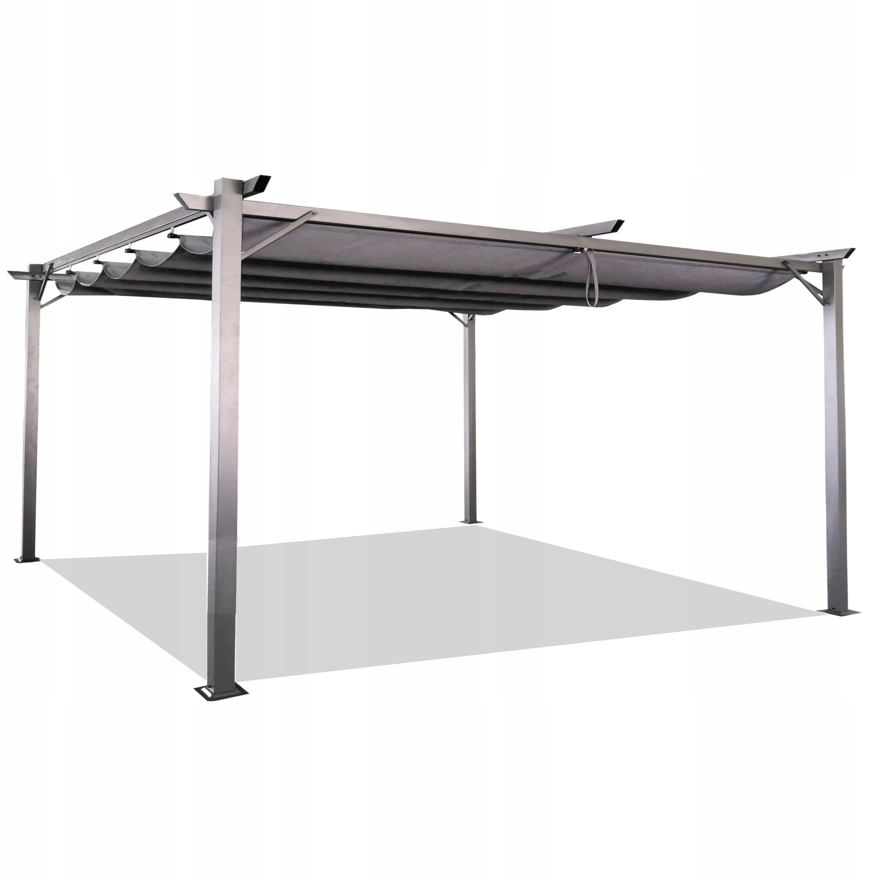 Pergola Tarasowa Ogrodowa 3x4m Zadaszenie - Metalowa - Szara Grey SPRINT