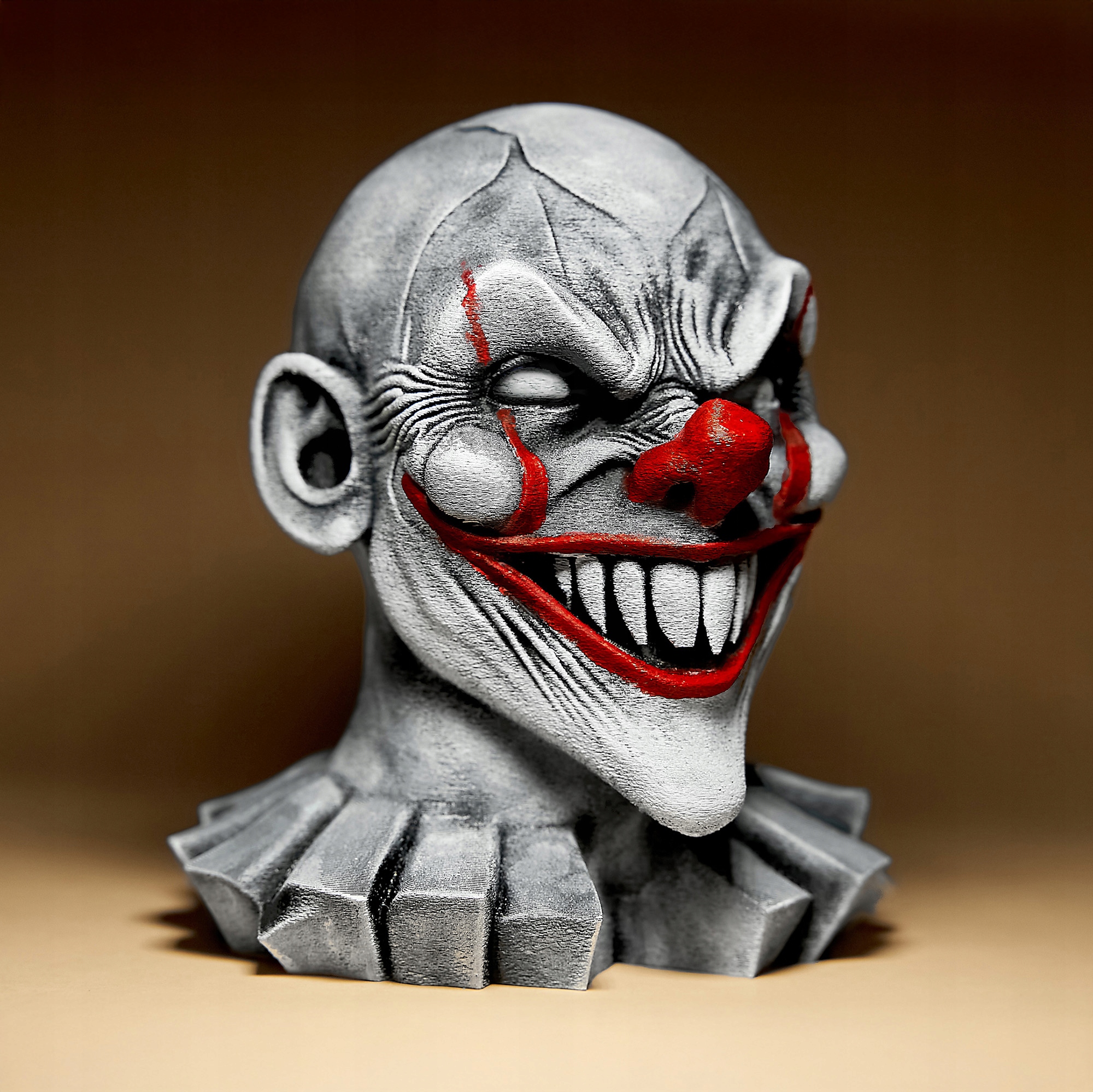 Strašidelný klaun Figurka Dekorace Socha Soška 15 cm Halloween Malovaná