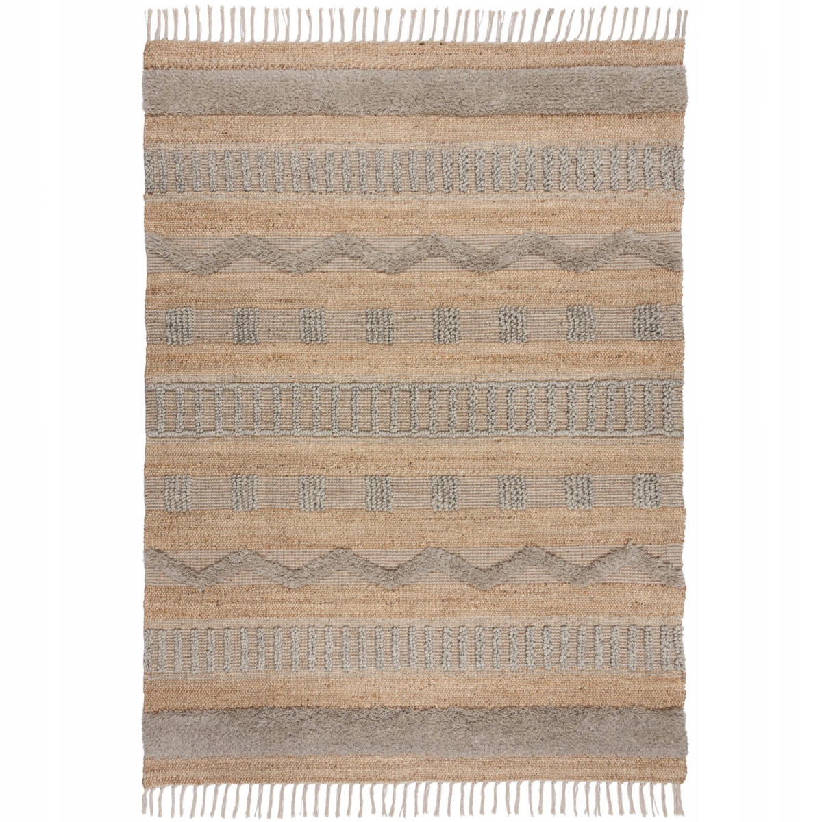 120x170 Kusový koberec Jubilant Medina Jute Natural/Grey