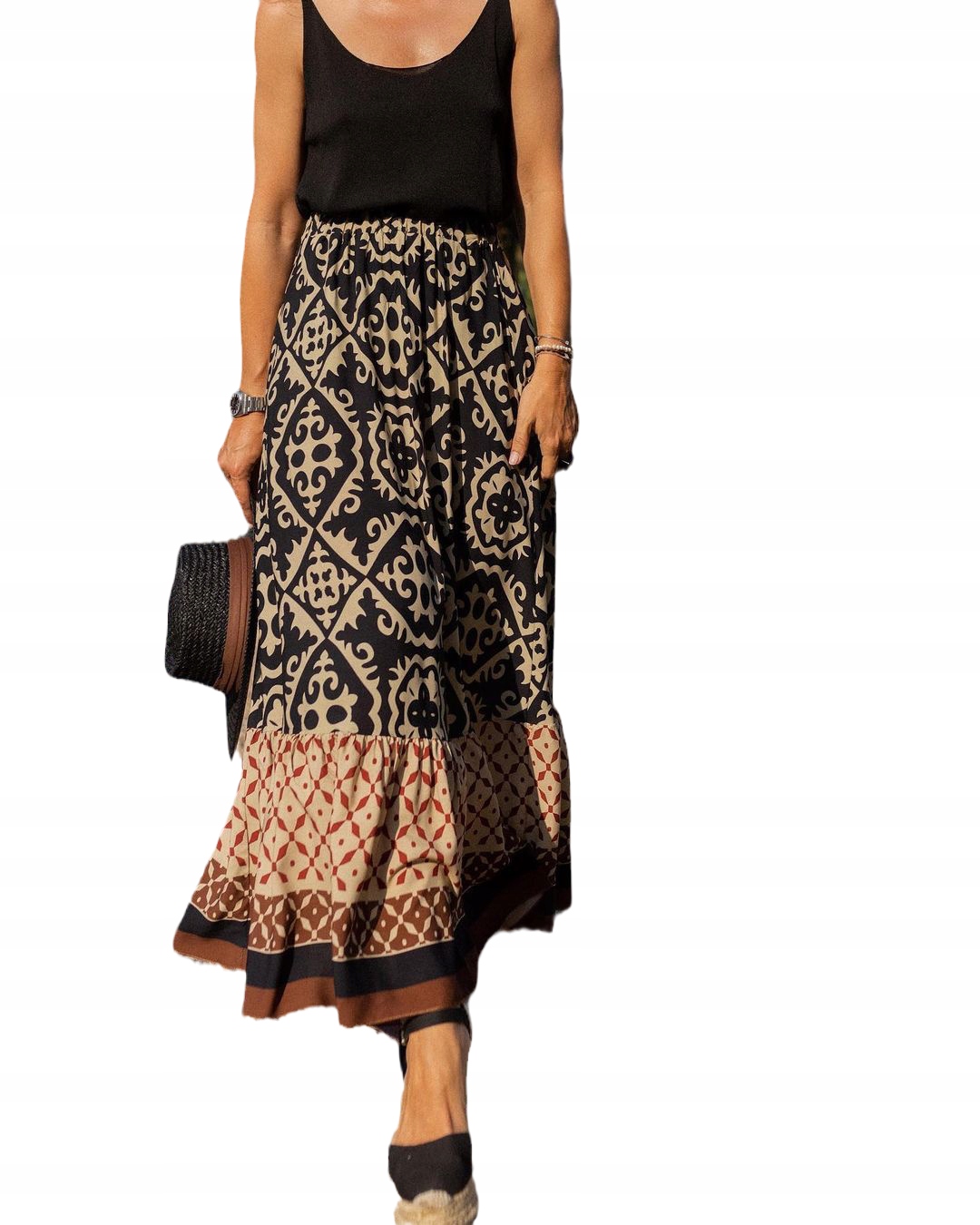 ZWIEWNA DŁUGA SPÓDNICA MAXI DO KOSTEK BOHO DAMSKA Marka inna