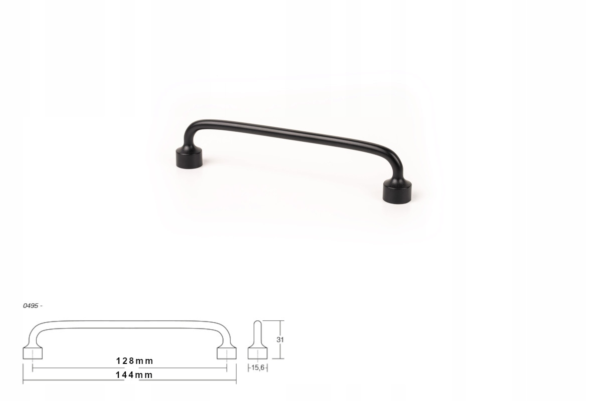 

Uchwyt meblowy Viefe 0495 Floid 128mm czarny mat