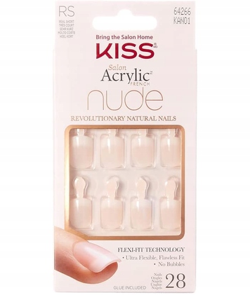 

Kiss sztuczne paznokcie Acrylic French KAN01 x28 S