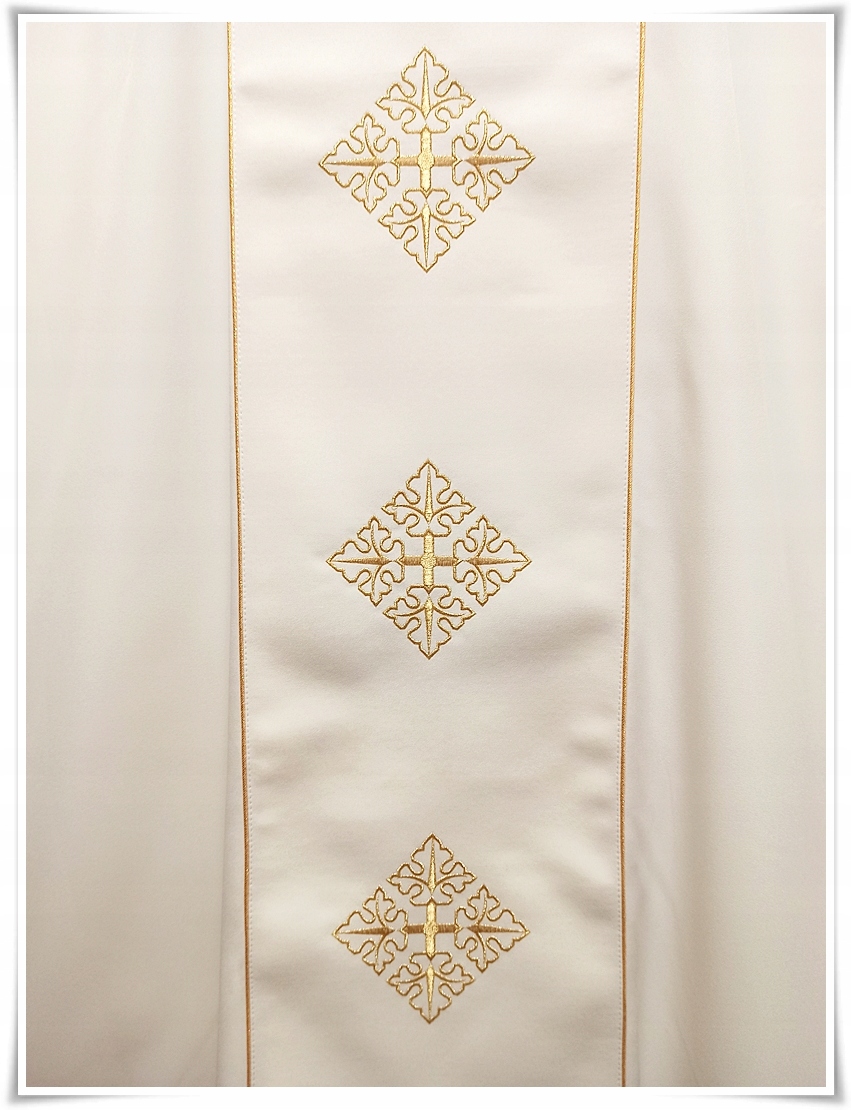 Ornat Gotycki Liturgiczny ECRU KOR/247/05 Rozmiar uniwersalny