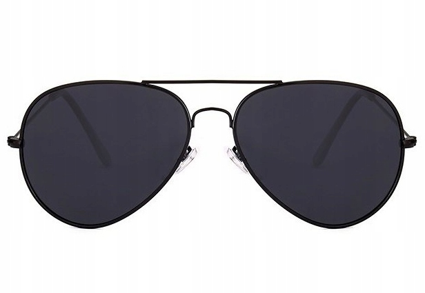 

Damskie Okulary Pilotki Aviator Czarne + Etui