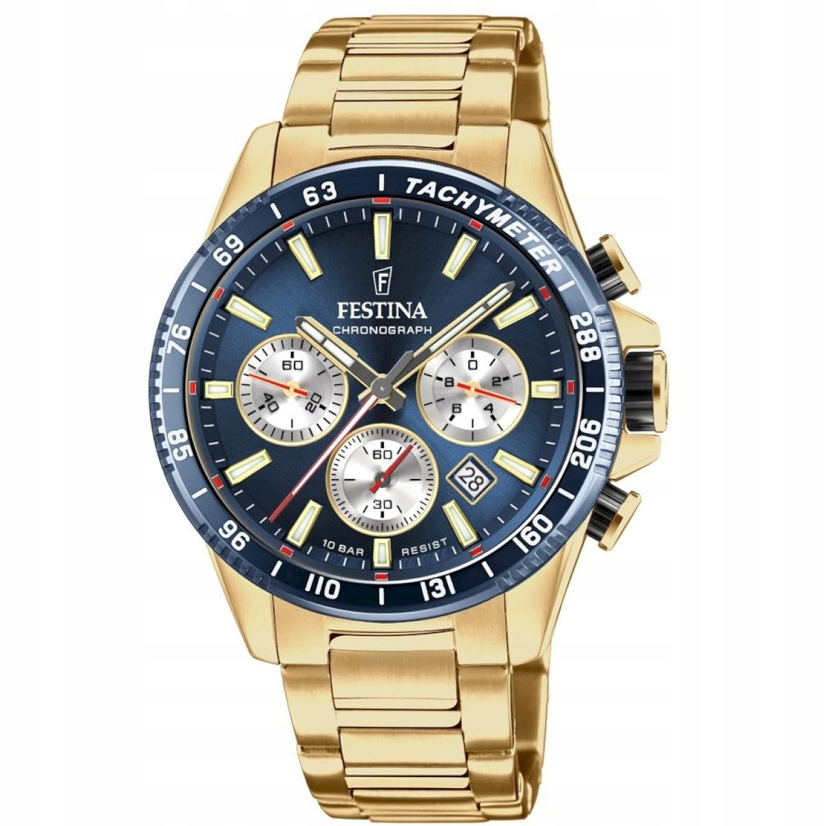 Hodinky Festina 20634/2 Timeless Chronograph s modrým ciferníkem