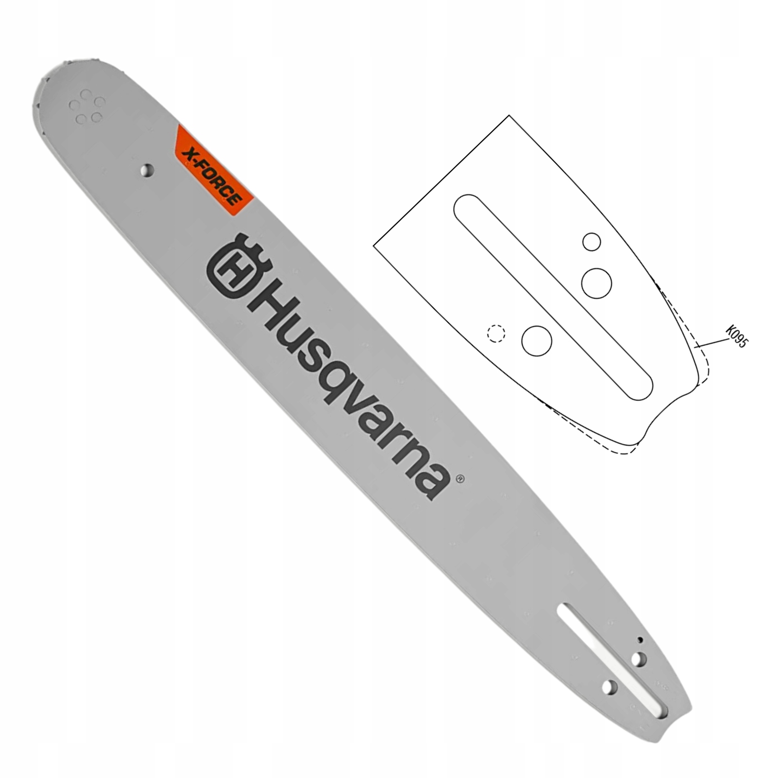 Vodící lišta Husqvarna X-Force laminovaná 15" .325" 1.3 mm Originál Kvalita!