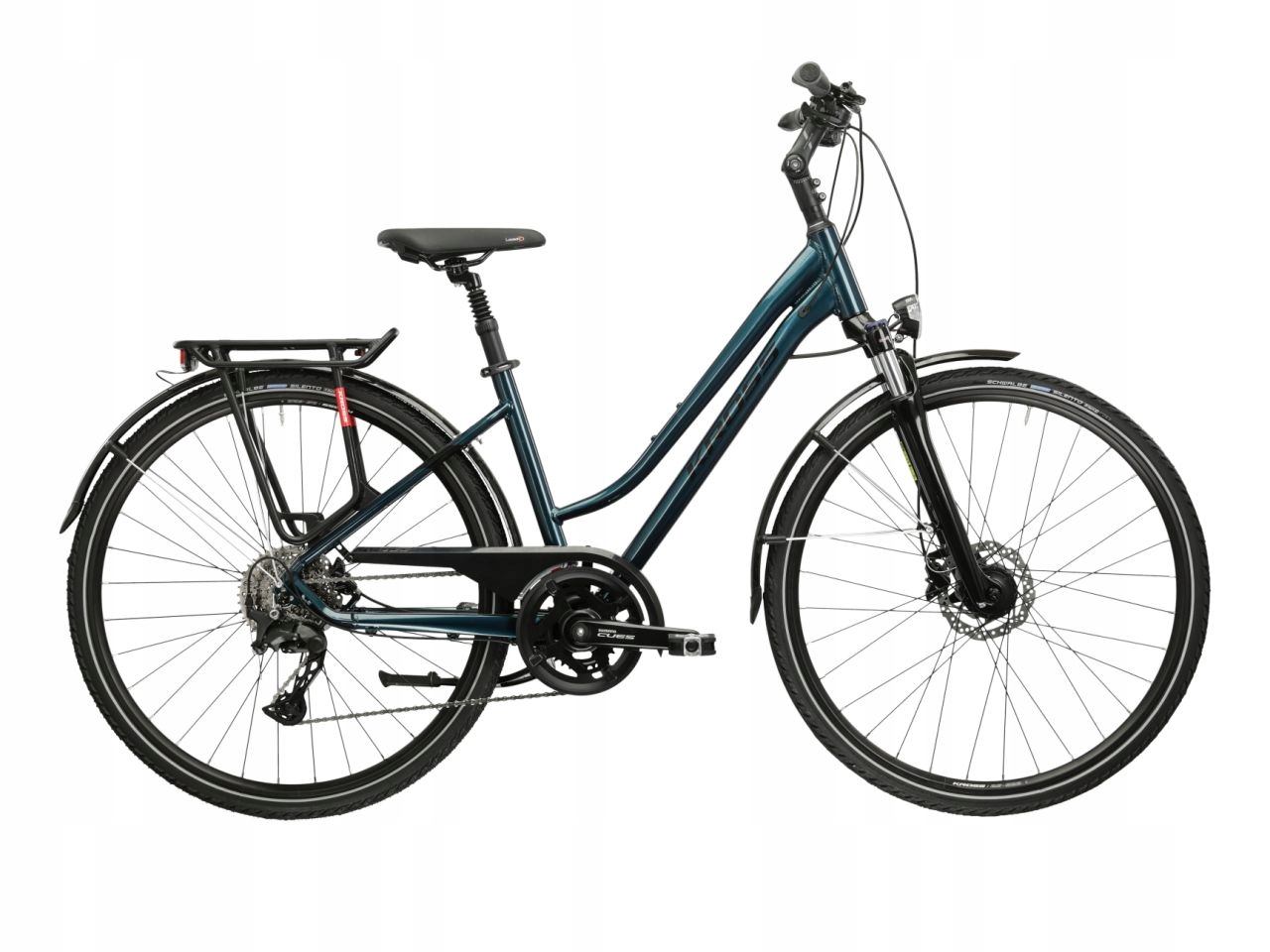 Rower trekkingowy damski Kross Trans 7.0 rozmiar ramy M 17" turkusowy