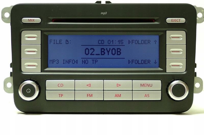 RADIO VW RCD300 MP3 GOLF PASSAT CADDY TOURAN JETTA Model RCD300
