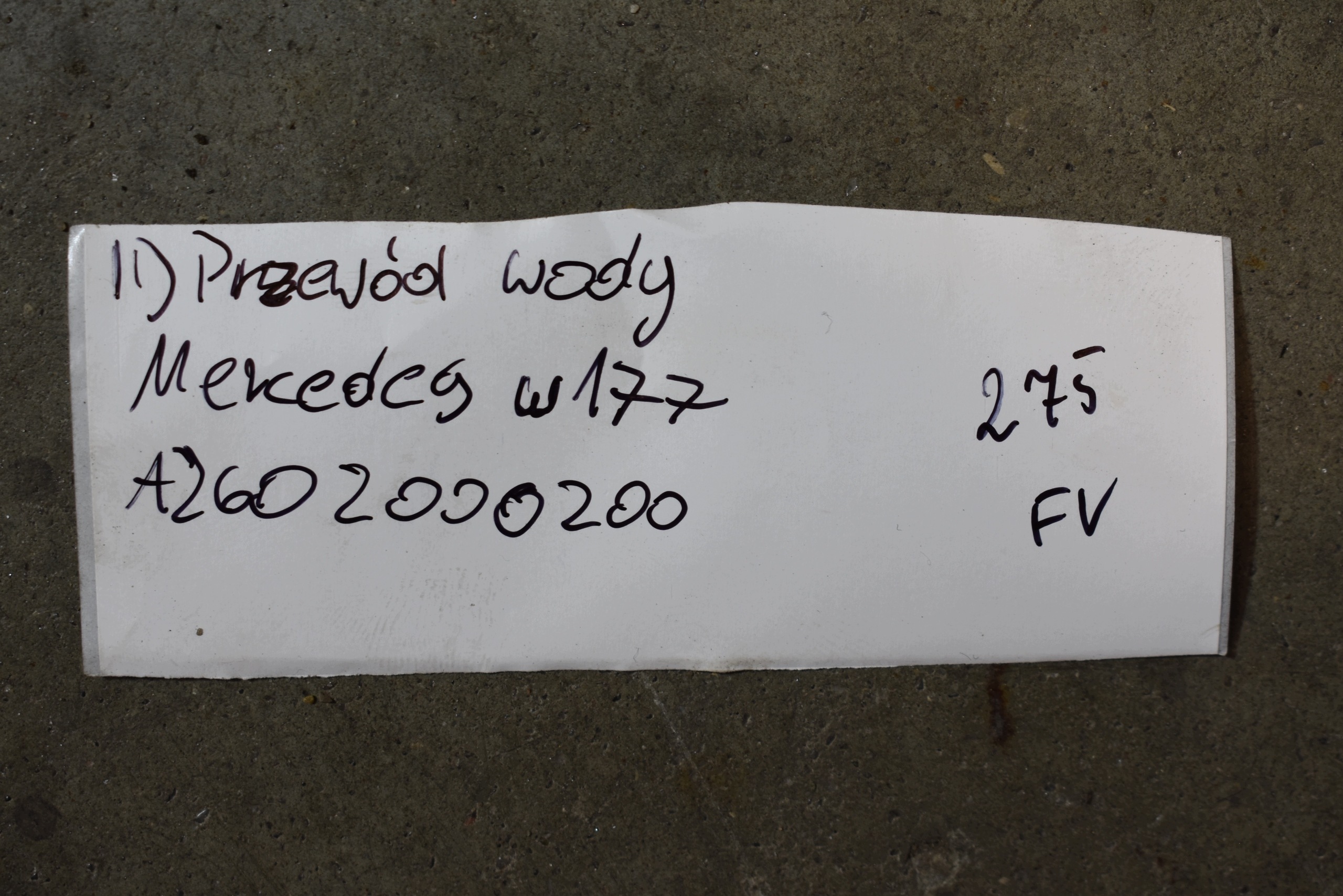 IDEALNY prijenos vode MERCEDES W177 1