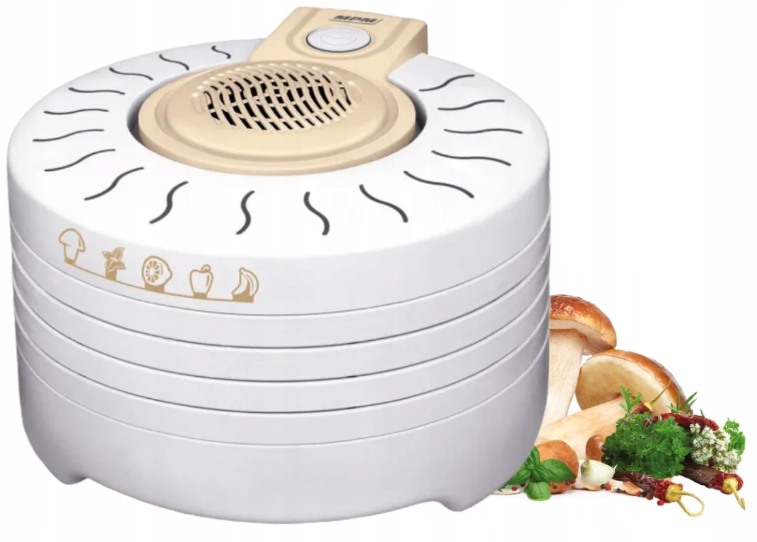 Sušička na houby, ovoce, zeleniny, maso 250 W, 4 síta, 28 cm