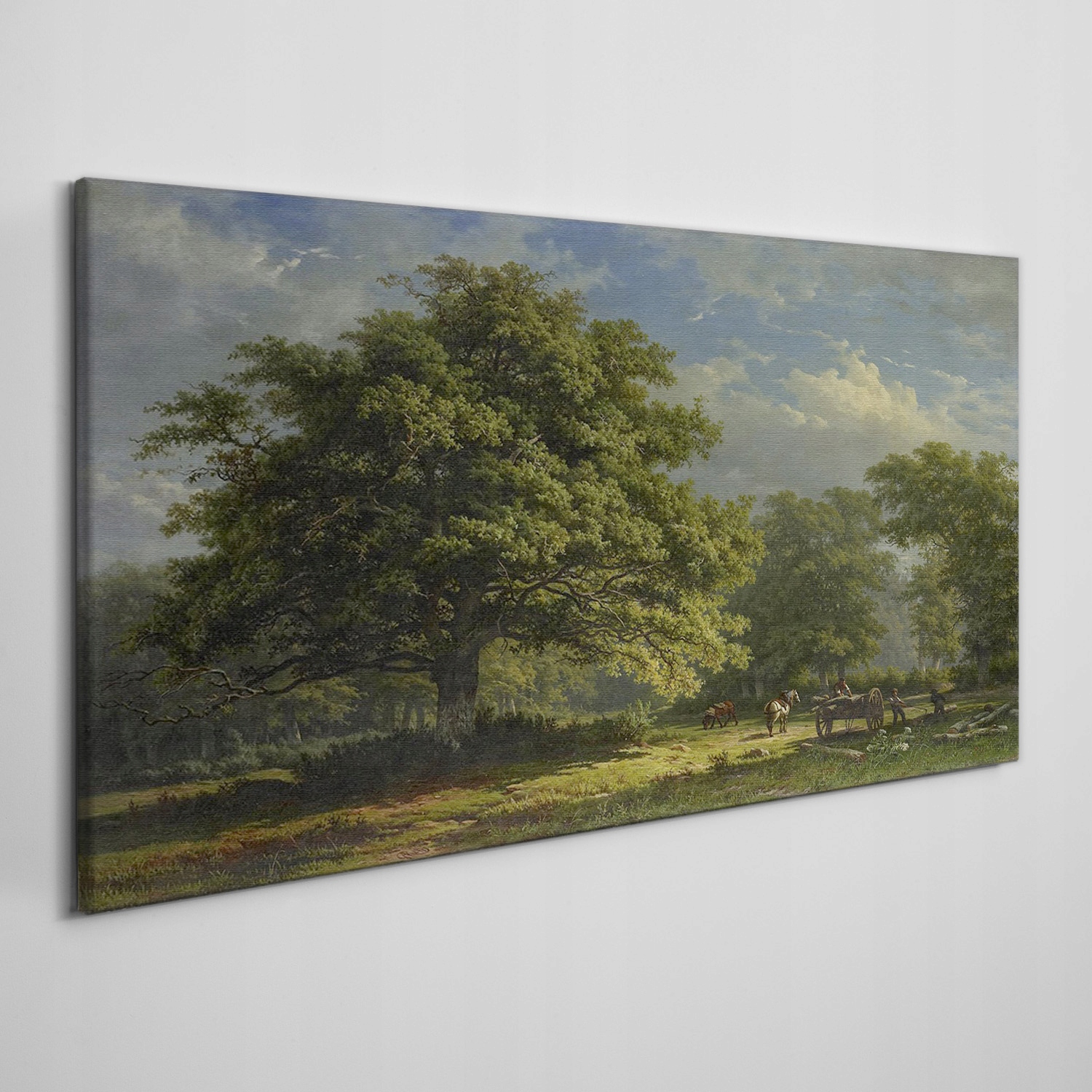 

Foto-obraz na ramie płótno Las niebo koń 100x50 cm