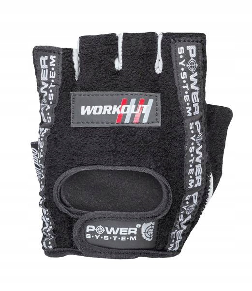 RĘKAWICE TRENINGOWE SKÓRZANE WORKOUT FITNESS SIŁOWNIA ROWER M — 4