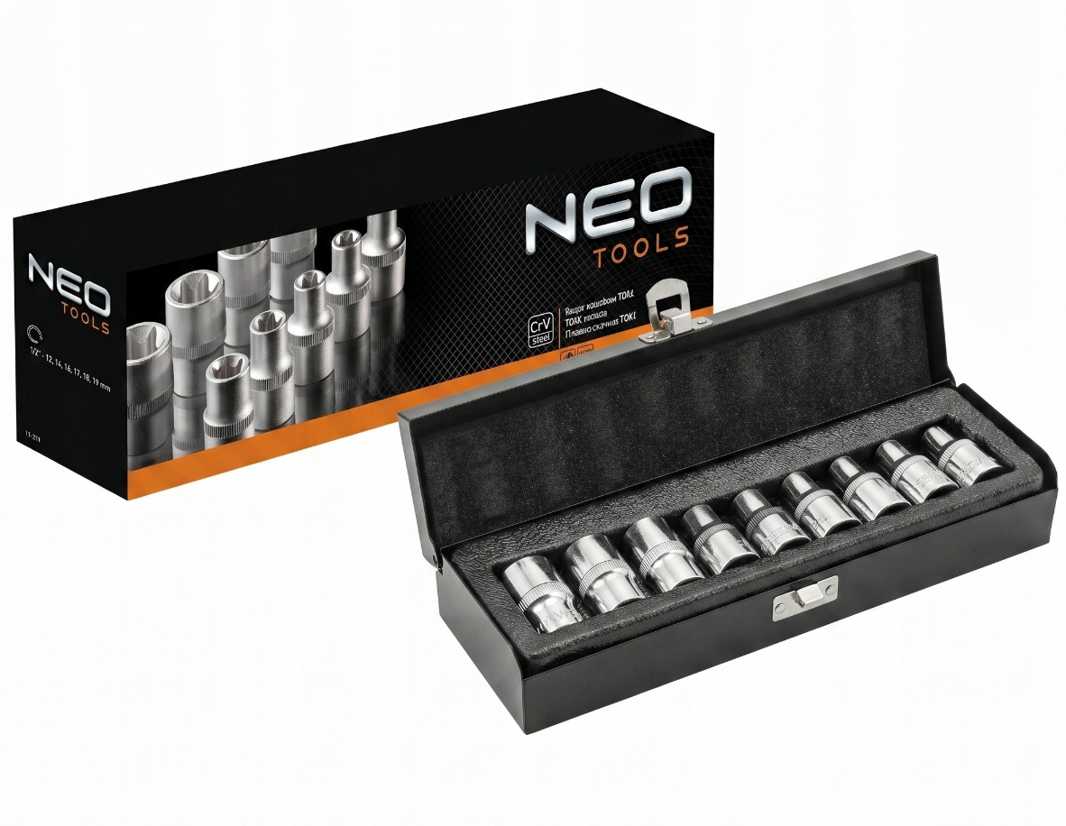 Klucze nasadowe 1/2 Torx zestaw nasadek 9 szt. Neo